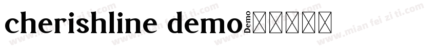 cherishline demo字体转换